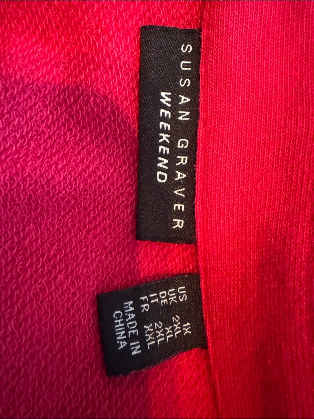 Susan Graver Weekend Hot Pink Knit Blazer